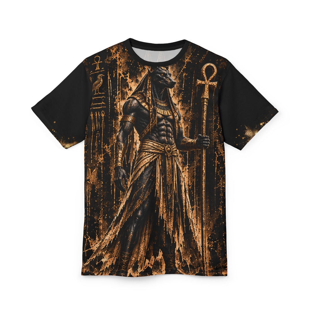 AO Anubis - Guardian Full Body - Black AOP Cut &amp; Sew Tee
