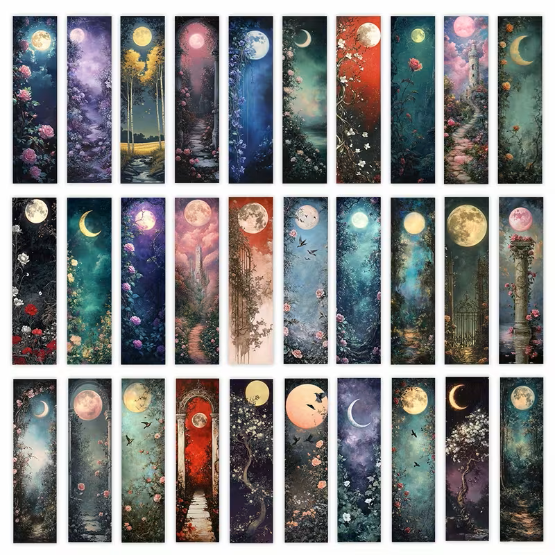 Additional assorted gothic and mystical bookmark designs