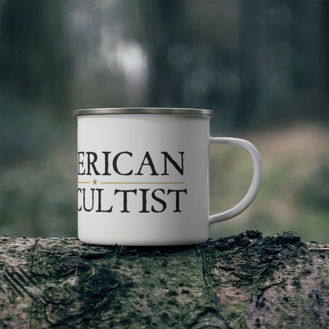 American Occultist Horizontal Sigil Enamel Camping Mug - 12oz