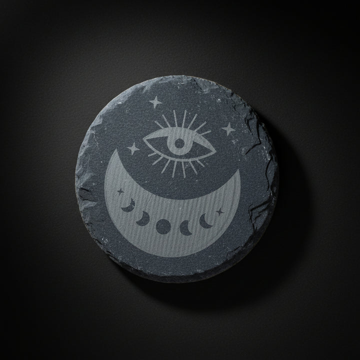 Mal de Ojo & Moon Slate Altar Tile