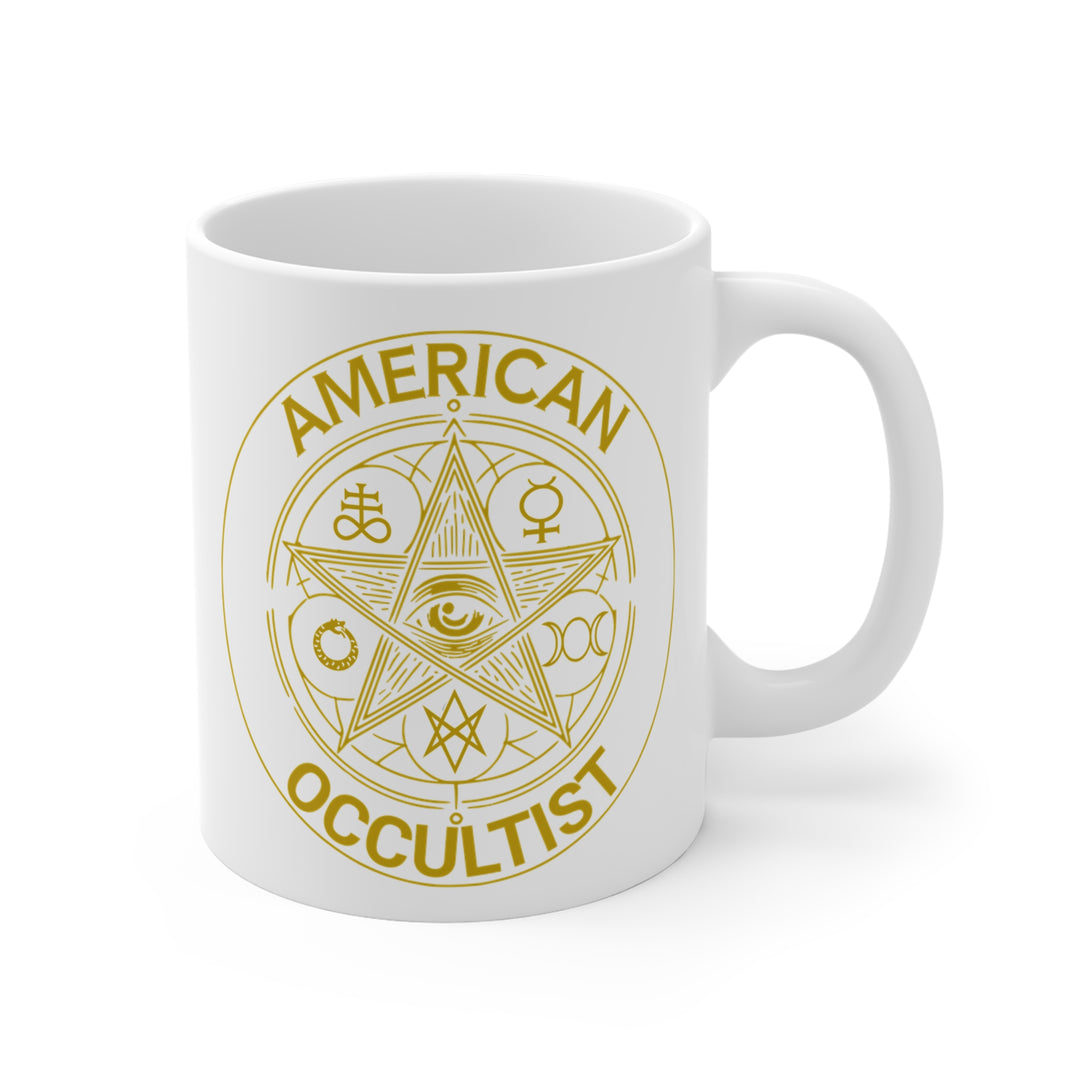 American Occultist Gold Sigil Mug - 11oz