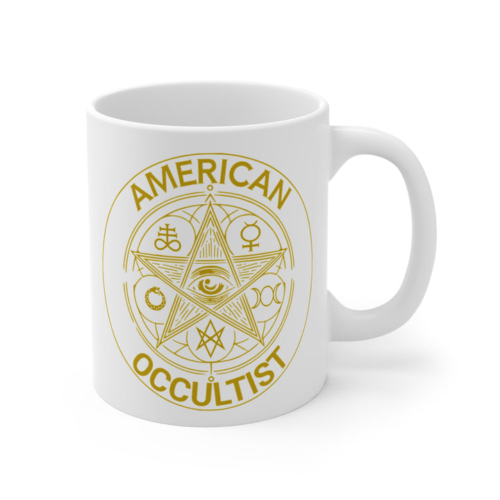 American Occultist Gold Sigil Mug - 11oz