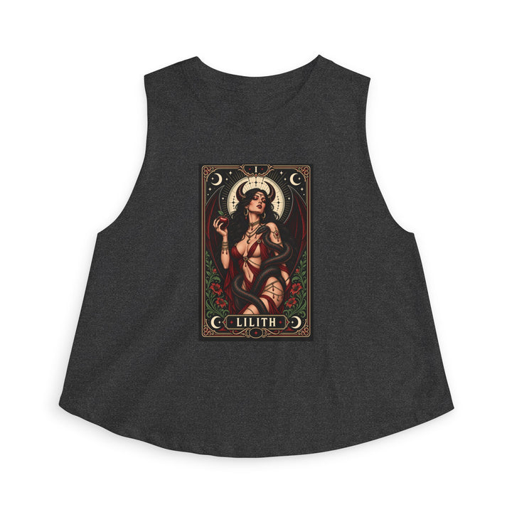 Lilith — Crimson Serpent Crop Top