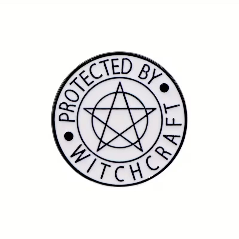 Protected by Witchcraft Pentacle Enamel Pin