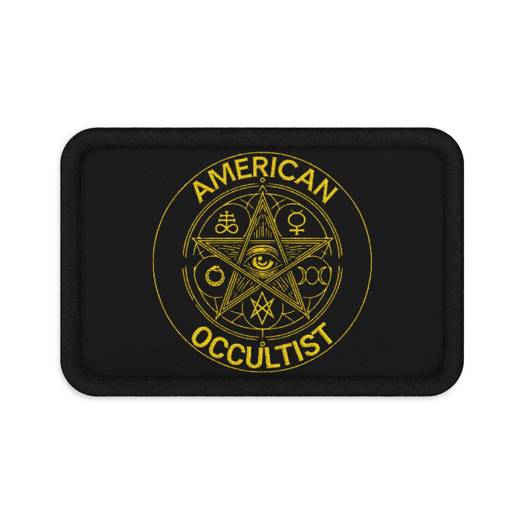 American Occultist Gold Sigil Embroidered Patch