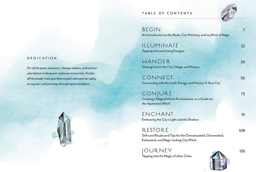 City Witchery interior page with urban magic guidance
