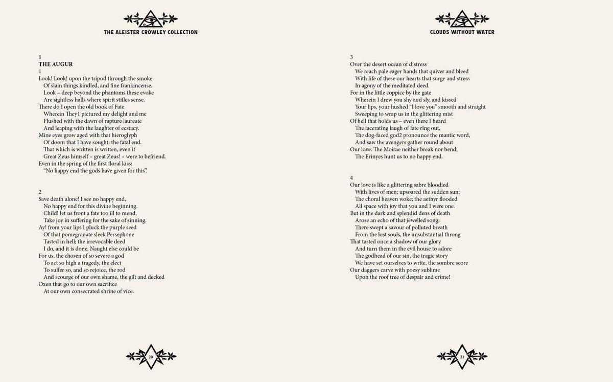 Aleister Crowley Collection hardcover book detail