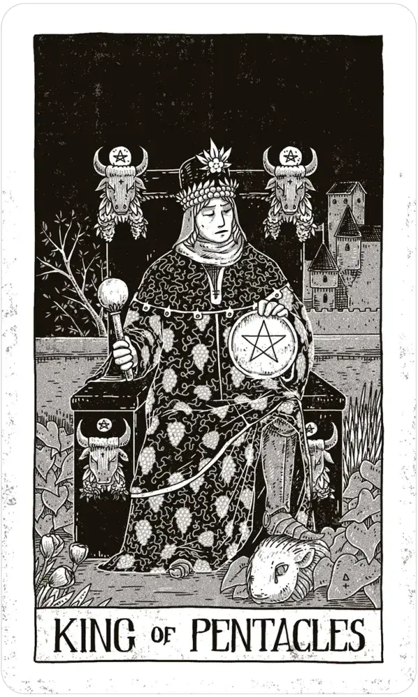 Black Ritual Tarot card artwork view 7