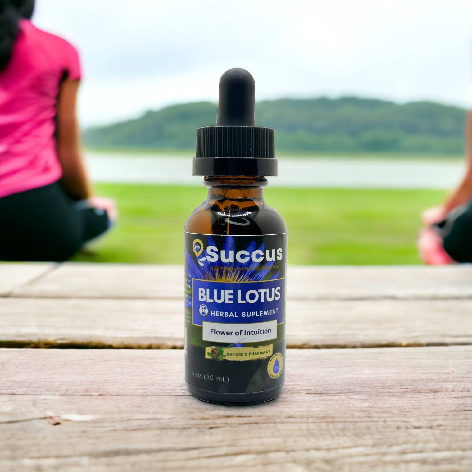2oz Dropper Bottle of Blue Lotus Oil – Sacred Anointing & Spiritual Awakening Elixir