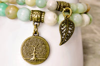 2-Piece Bracelet Set – Leaf & Tree of Life Charms