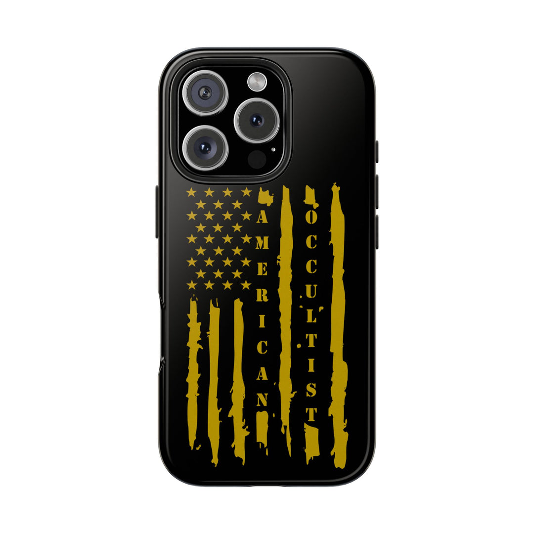 American Occultist Distressed Flag Tough Phone Case