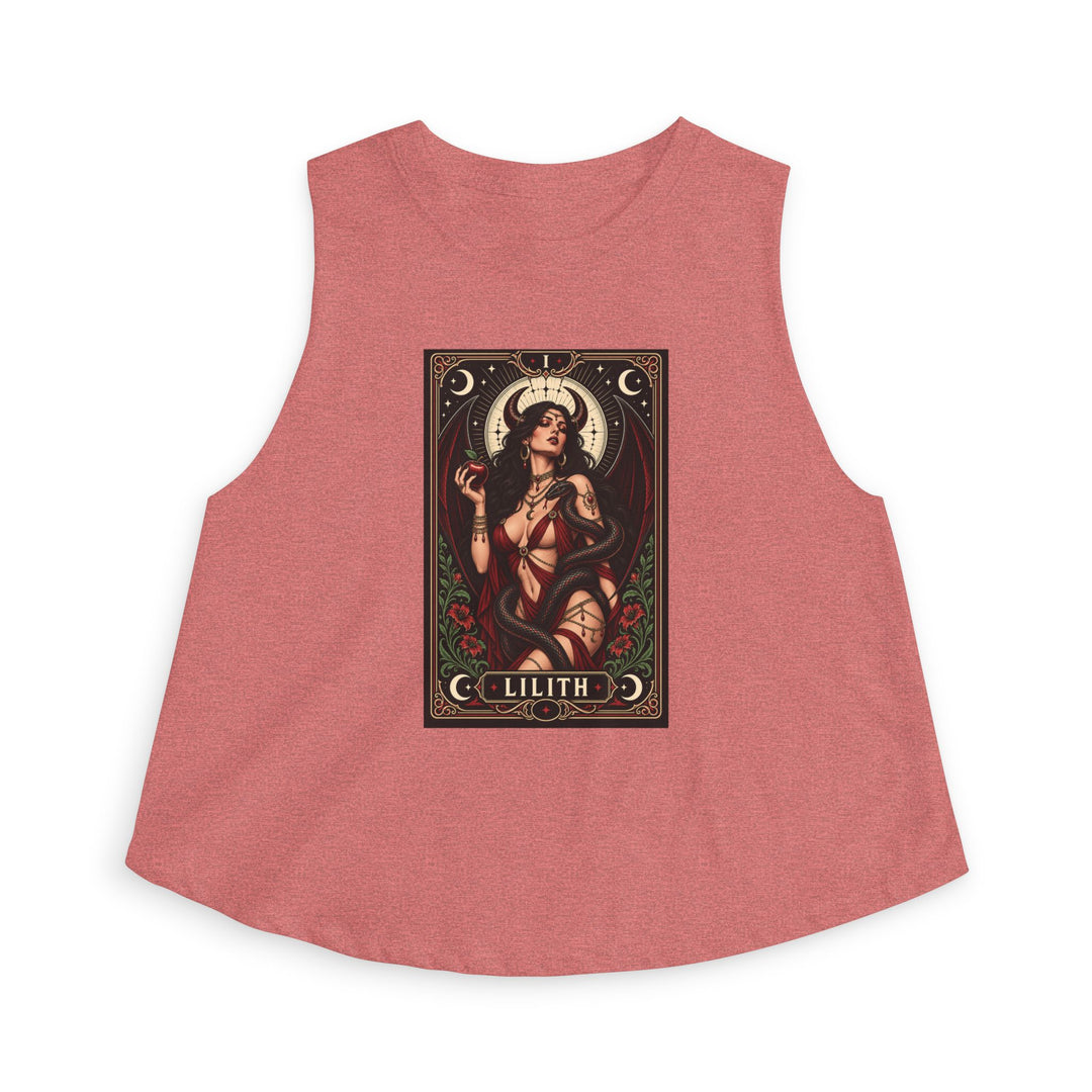 Lilith — Crimson Serpent Crop Top