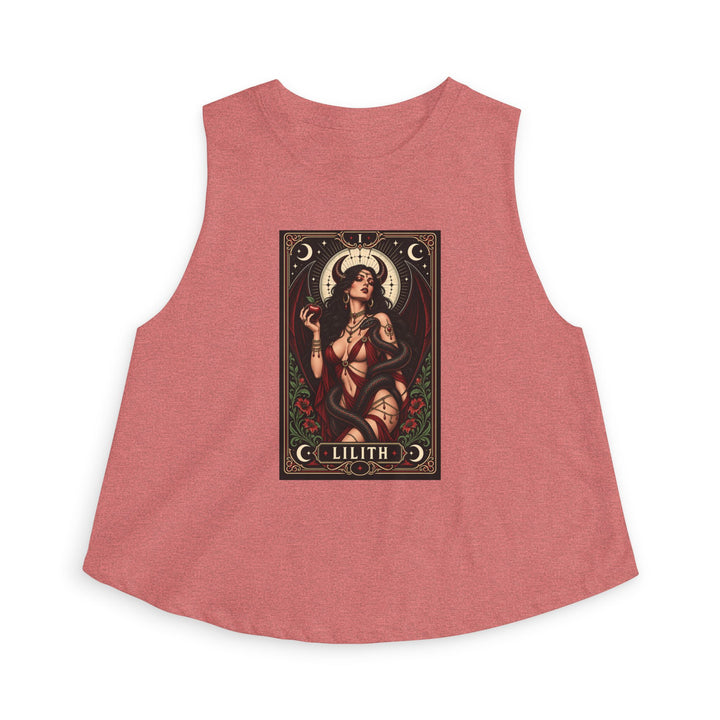 Lilith — Crimson Serpent Crop Top