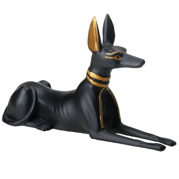 Small Egyptian Anubis statue front view