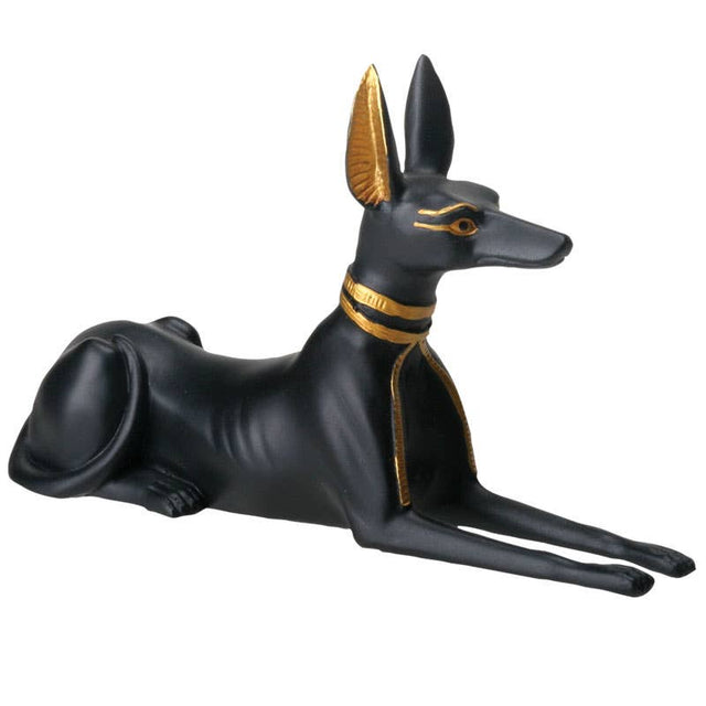 Small Egyptian Anubis statue front view