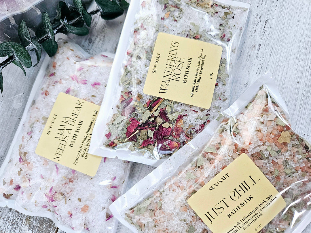 Bath Soak Gift Set – 3-Piece Bath Salt Trio