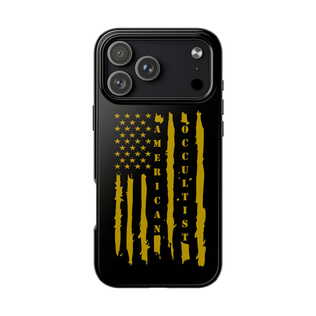 American Occultist Distressed Flag Tough Phone Case
