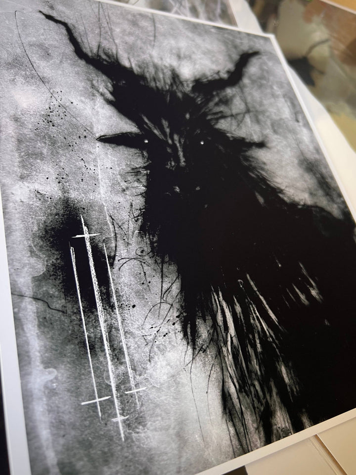 No Longer Can I Sit Still print shown framed