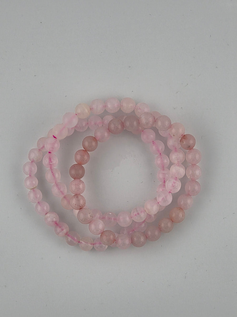 Rose Quartz Beaded Bracelet