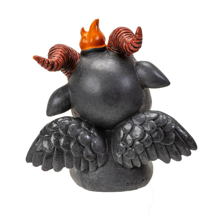 Cute Baphomet figure shown seated