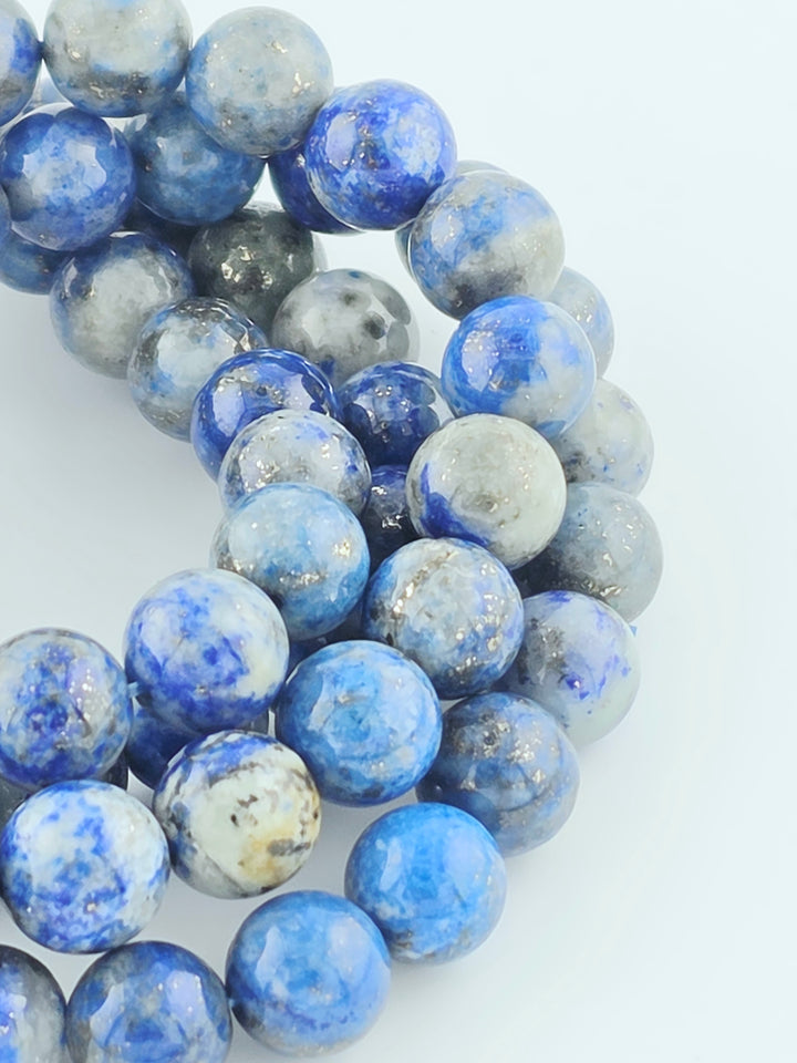 Additional photograph of the Lapis Lazuli beaded bracelet