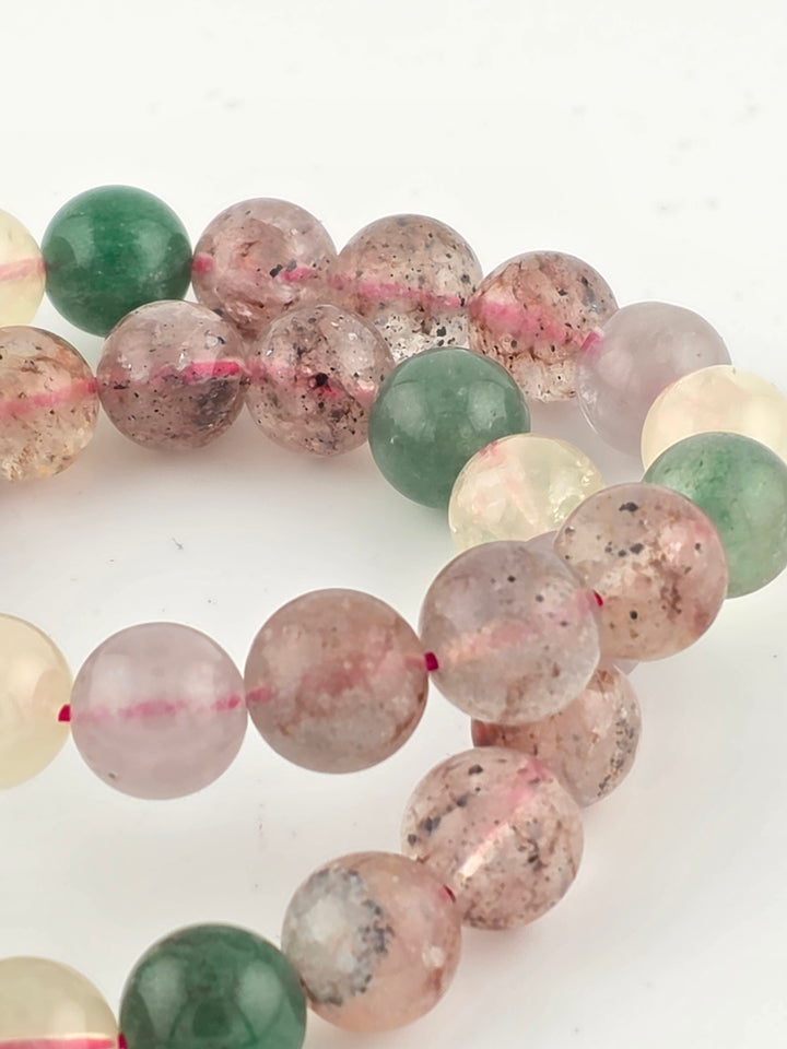 Additional photograph of the Super Seven beaded bracelet