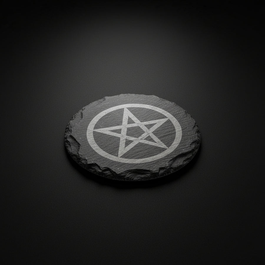 Pentagram Slate Altar Tile