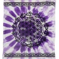 Purple Tie-Dye Altar Cloth – Flower of Life