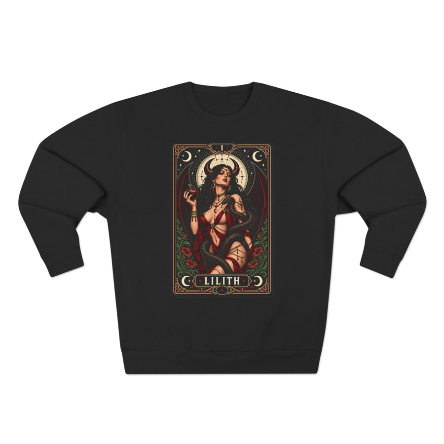 Lilith — Crimson Serpent Sweatshirt