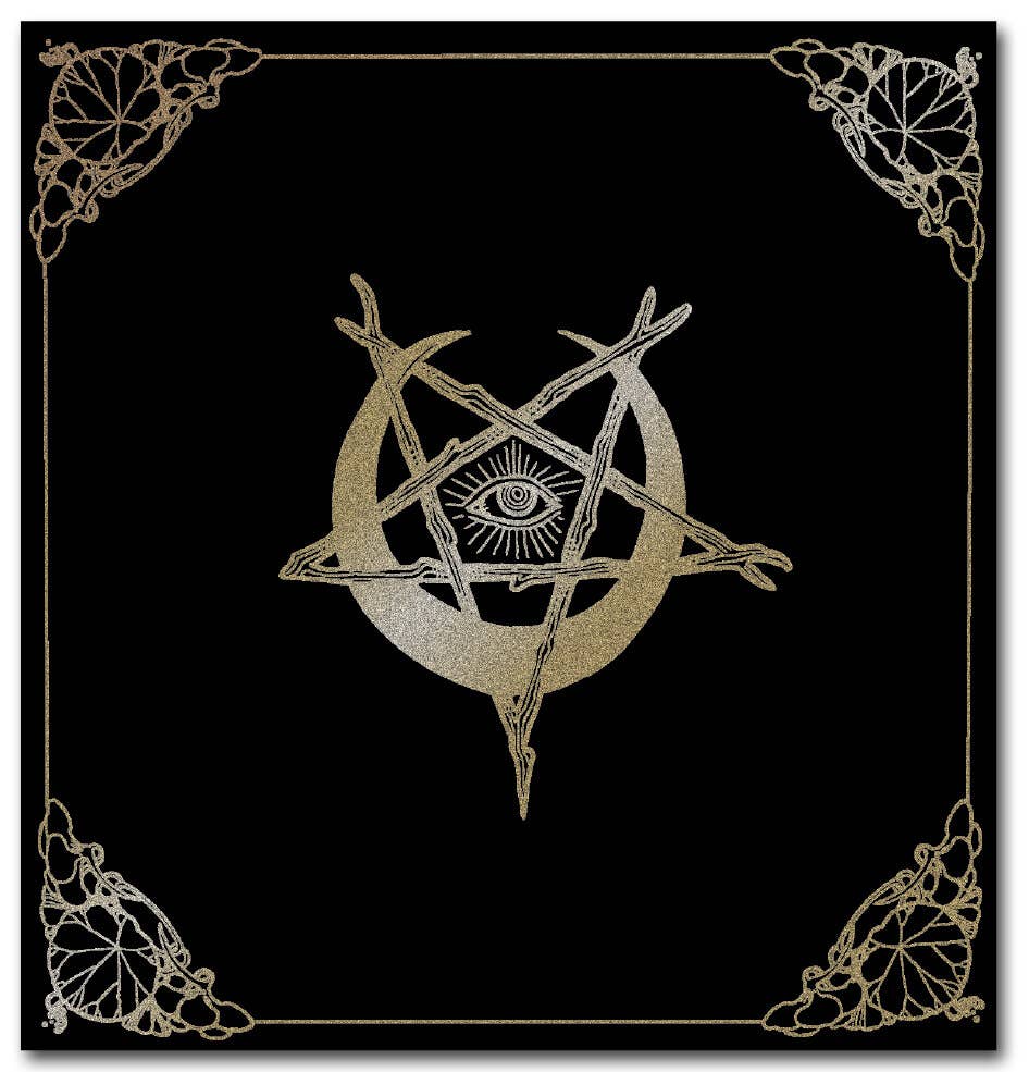 The Sight Satanic altar cloth with gilded design