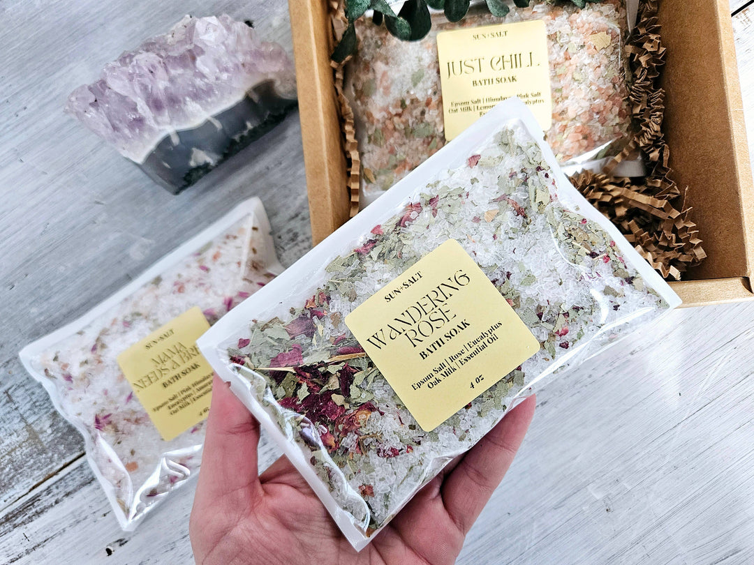 Bath Soak Gift Set – 3-Piece Bath Salt Trio