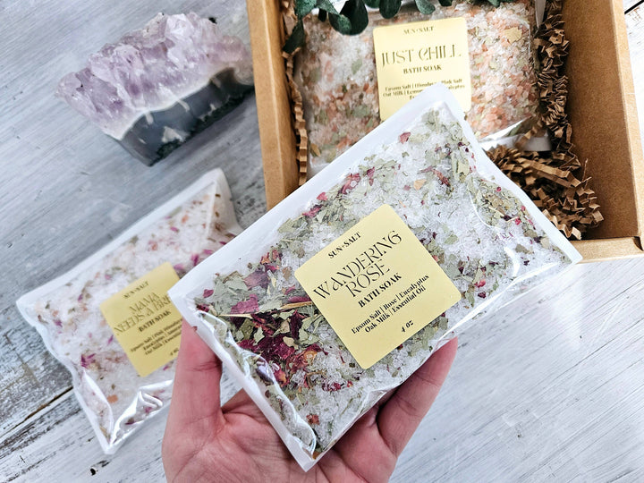 Bath Soak Gift Set – 3-Piece Bath Salt Trio