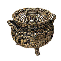 Wicker Triple Moon Cauldron