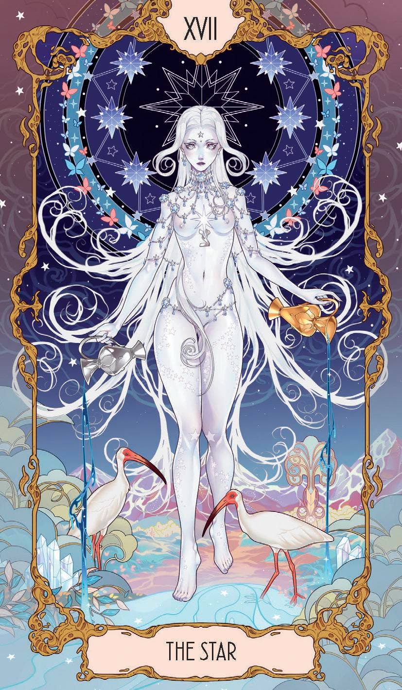 Anima Tarot colorful illustrated chalices card