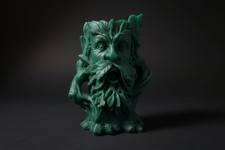 Forest Spirit Candle – Greenman of Root & Flame
