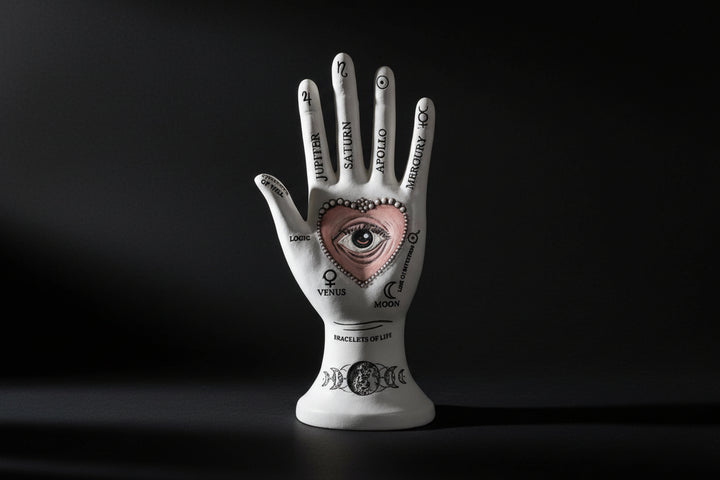 Palmistry Hand Statue – Reference Display