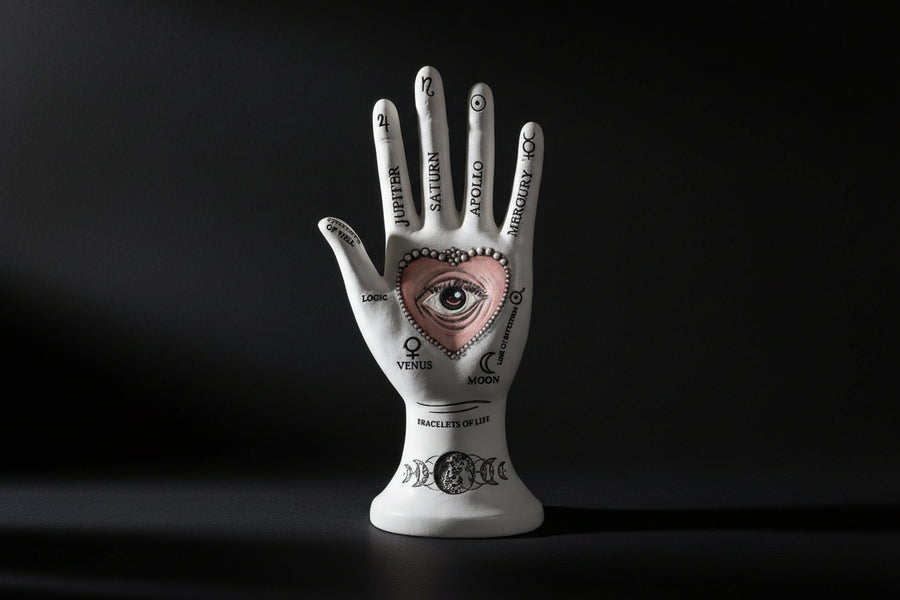 Palmistry Hand Statue – Reference Display