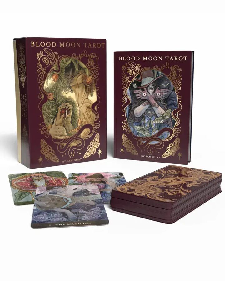 Blood Moon Tarot cards spread