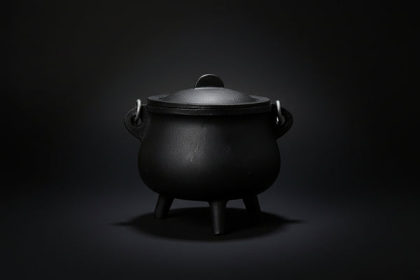 Cast Iron Cauldron 6" – Fireproof Ritual Spell Vessel