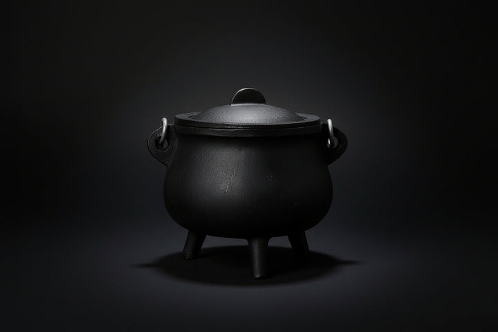 Cast Iron Cauldron 6" – Fireproof Ritual Spell Vessel