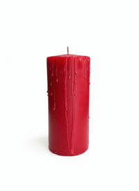 Red Beeswax Pillar Candle 6" – 24oz Ritual Flame