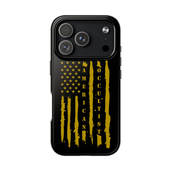 American Occultist Distressed Flag Tough Phone Case