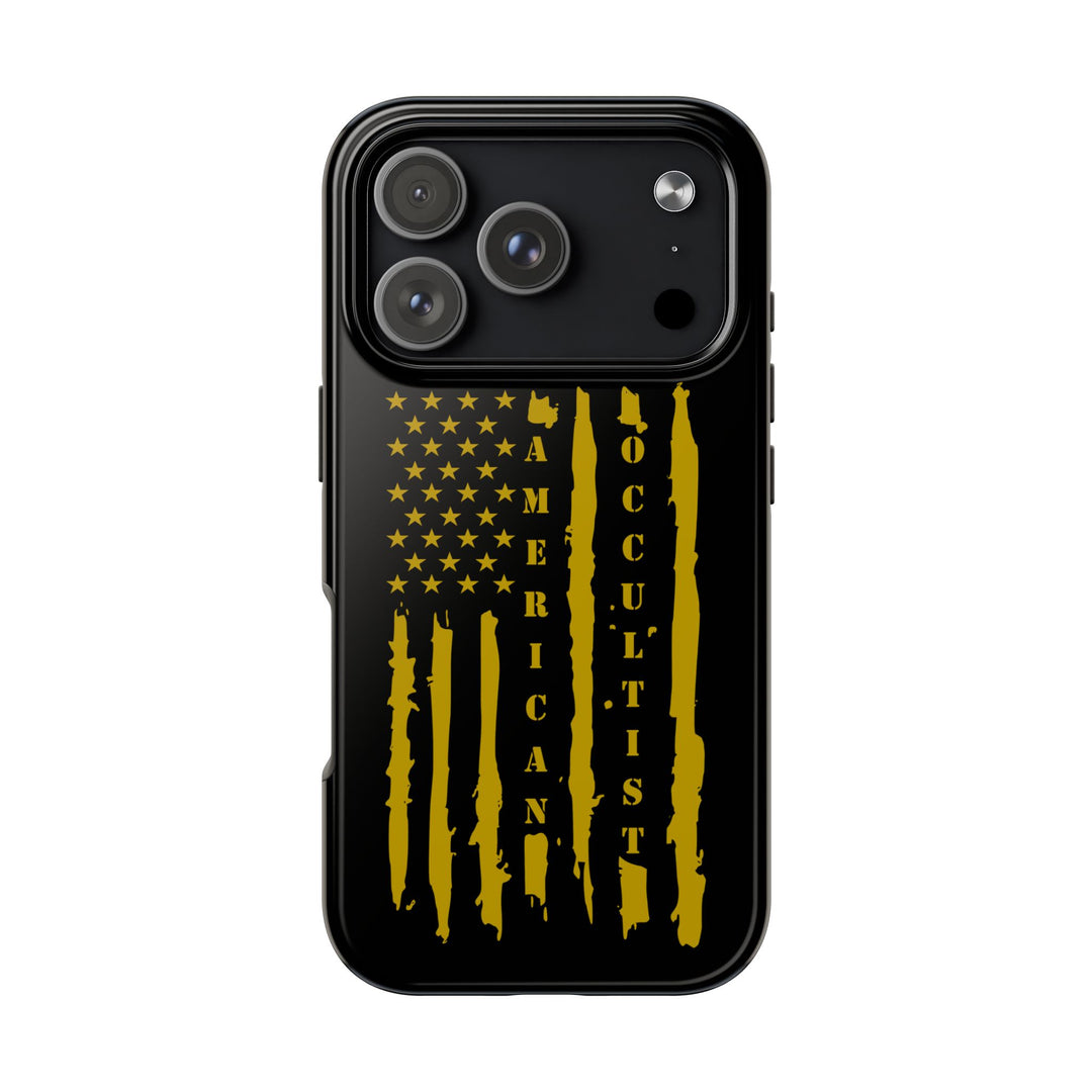 American Occultist Distressed Flag Tough Phone Case