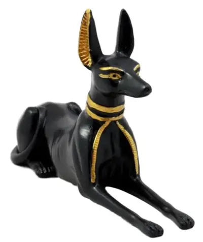 Small Egyptian Anubis statue full product view