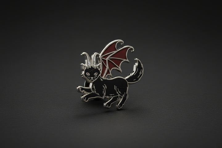 Lucipurr Demon Cat Enamel Pin
