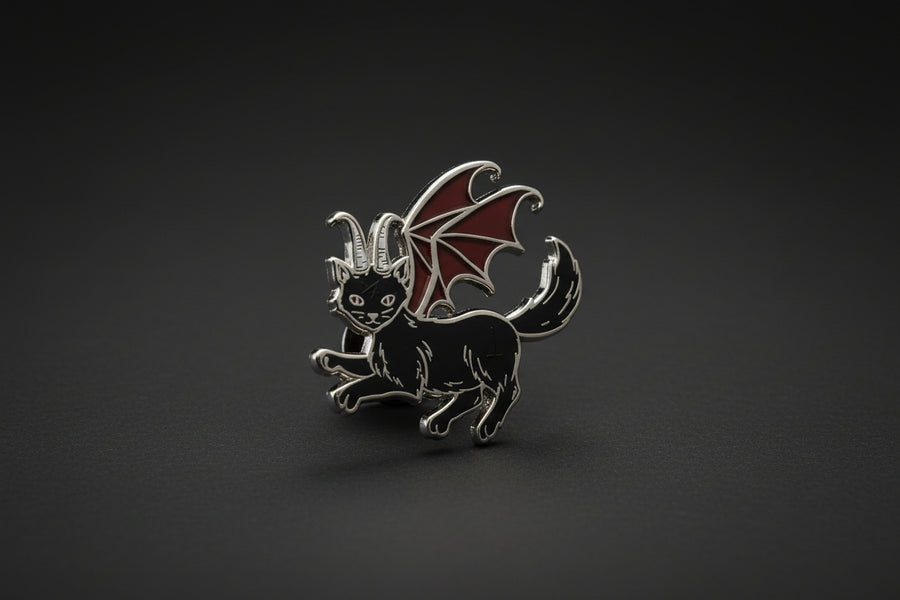 Lucipurr Demon Cat Enamel Pin