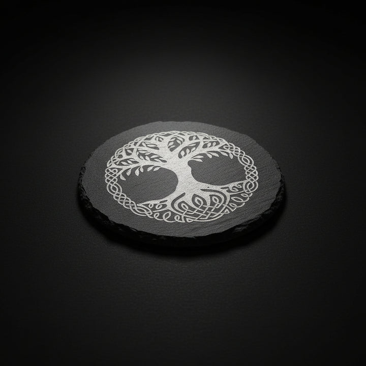 Yggdrasil Tree of Life Slate Altar Tile