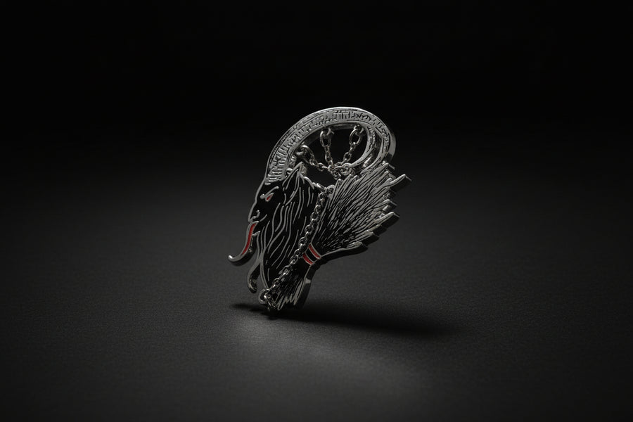 Krampus Yule Enamel Pin