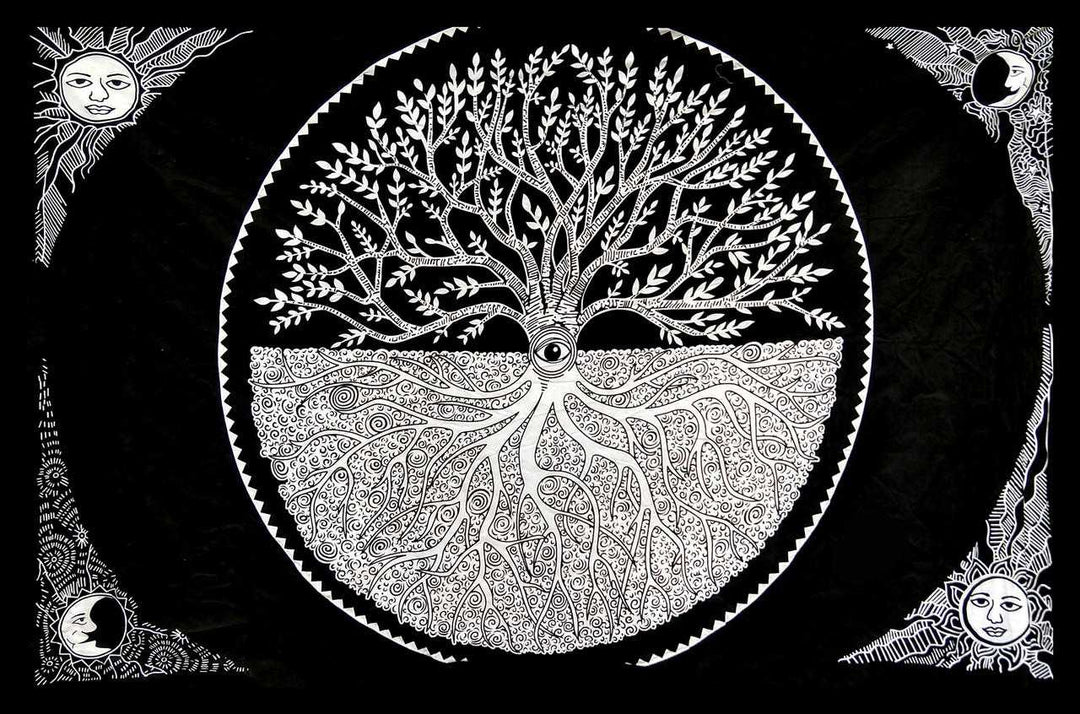 Vrinda Indian cotton As Above As Below tapestry