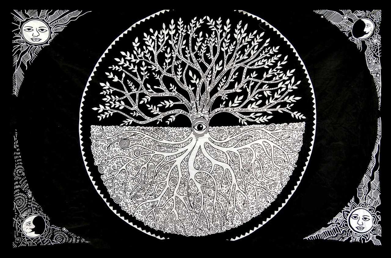 Vrinda Indian cotton As Above As Below tapestry